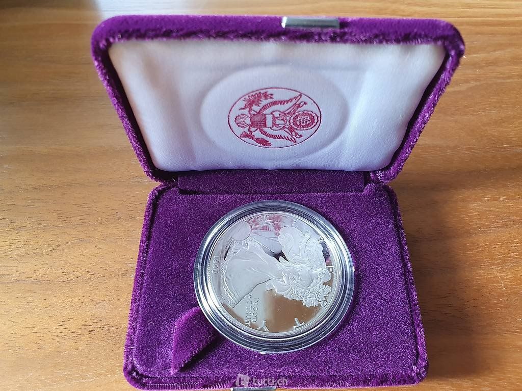 Toutes les monnaies: American Silver Eagle 1990 Proof PP – D'occasion à Steinhof SO par eng_ljl7 3