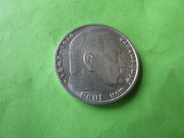 Dt. Reich 1939 B, 5 Reichsmark  - Silber