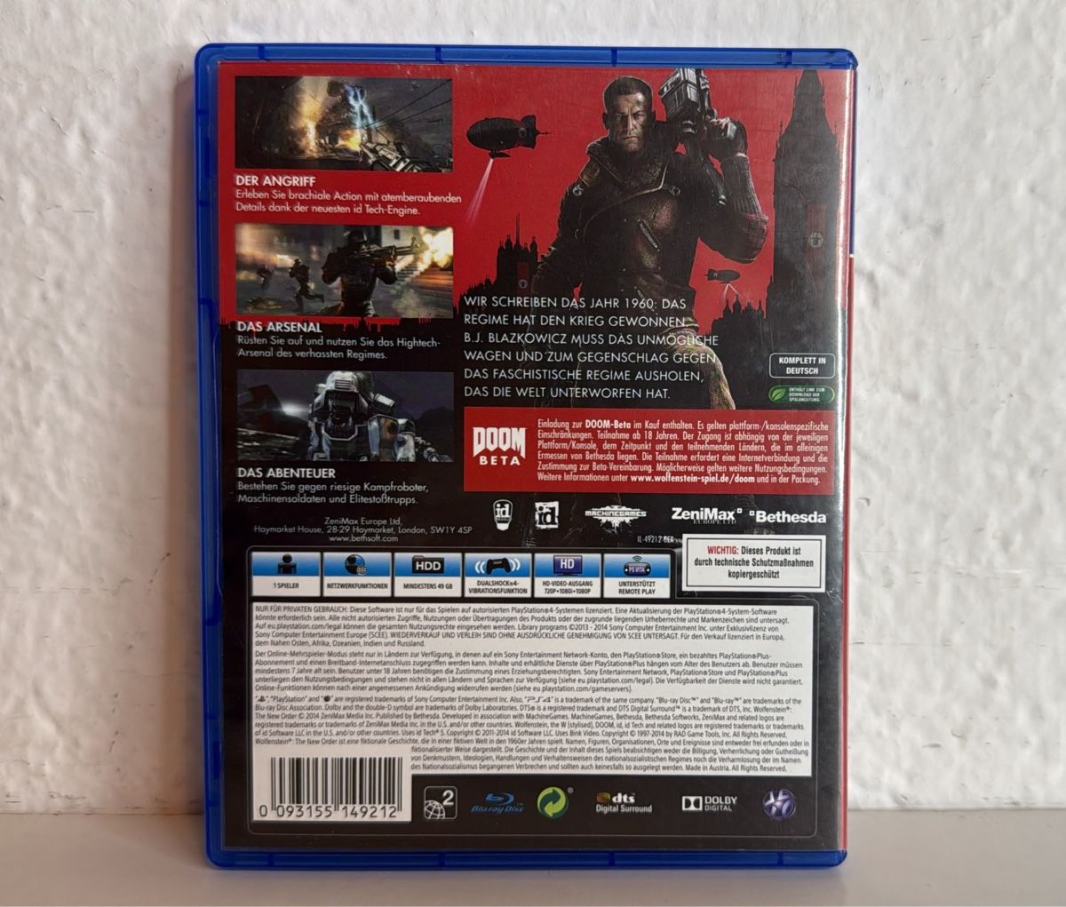 Sony Spiele: Wolfenstein The New Order - PS4/PS5 Game – Gebraucht aus Ehrendingen von bubulence 1