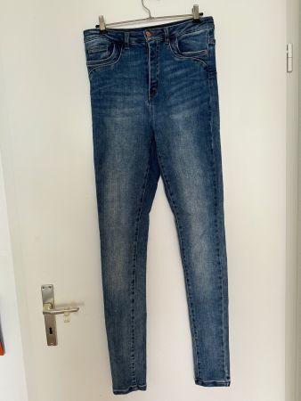 Damen Skinny Jeans Gr. M Tall, Blau