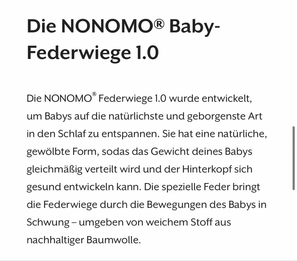 Nonomo Hängematten: Nonomo Federwiege 1.0 mit Tipi Gestell – Gebraucht aus Küssnacht am Rigi von Nadine-1985 2