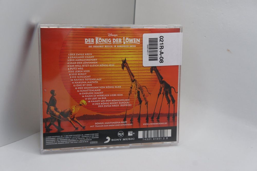 CD Disneys Der König Der Löwen Hamburg Elton John Tim Rice Kaufen auf
