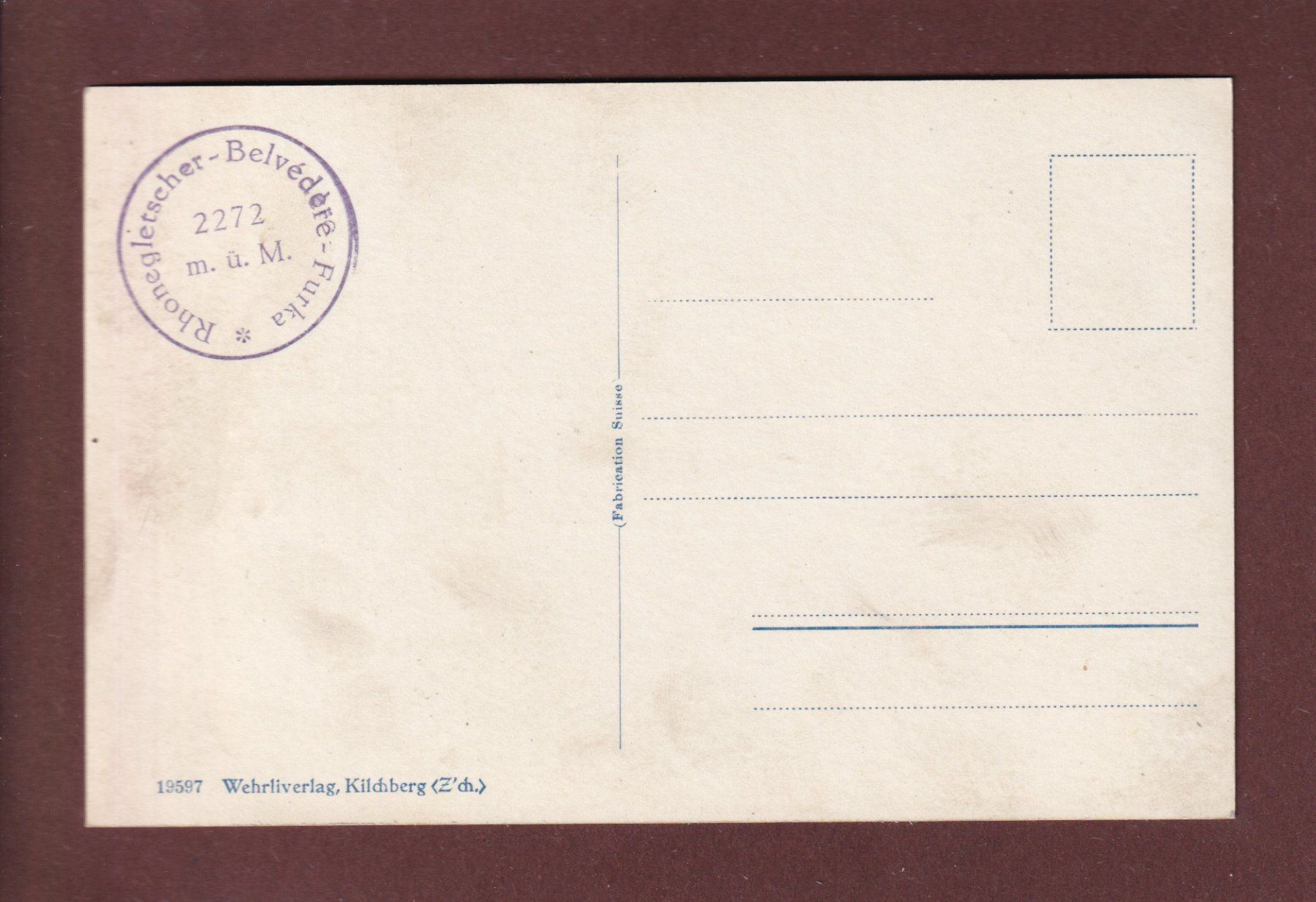 Cartoline postali: GRIMSELSTRASSE und Handeckfall – Usato da Pully venduto da nicecards 1