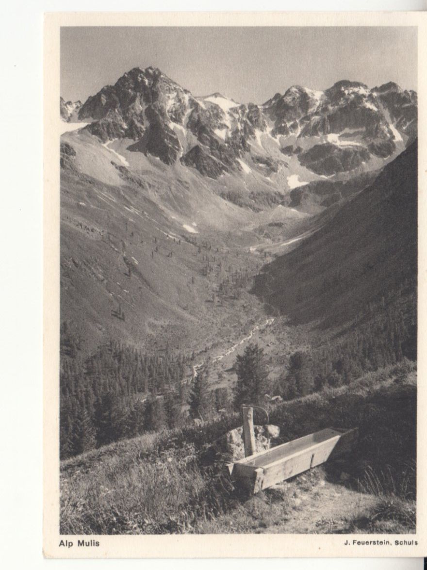 Cartoline postali: Alp Mulis 1938, Hülfe älterer Männer – Usato da Bürglen TG venduto da StampGraf