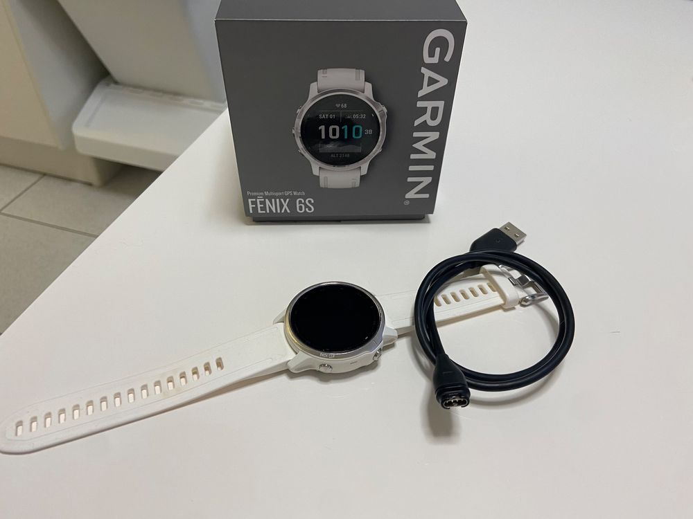 garmin-fenix-6s-silver-white-band-24-kaufen-auf-ricardo