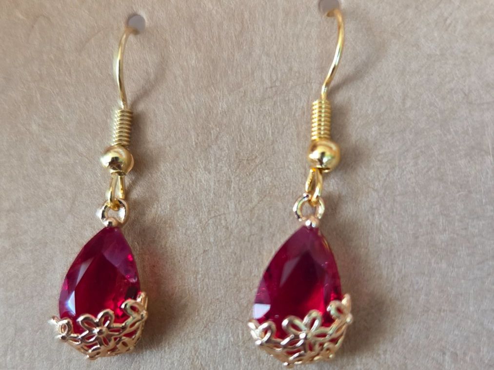 Orecchini pendenti & Orecchini a lobo: Ohrringe Modeschmuck Perlen Style Rot NEU – Nuovo (secondo la descrizione) da Weggis venduto da Leeclipse 4