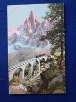 Chemin de fer Chamonix Montenvers/ AK Viadukt Bahn Lok