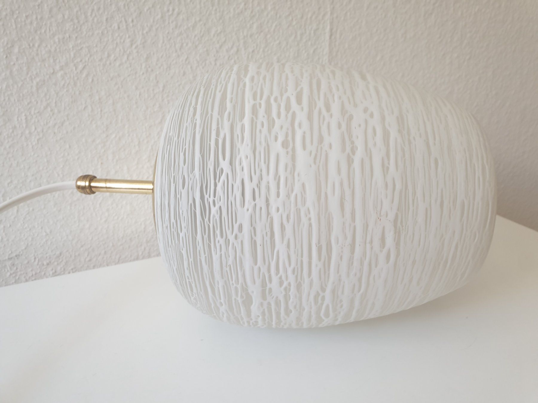 Lampadari & plafoniere: Vintage mid-century Pendelleuchte Glas, Messing – Usato da Zürich venduto da reciclista 7