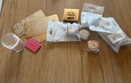 Set: Nageldesign (Stempel und Glitzerpulver)