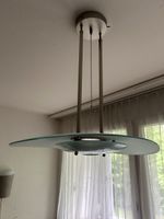 Moderne Lampe aus Glas und Metall - Top Zustand!