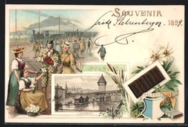 Litho Lucerne, Ortspartie, Bahnhof