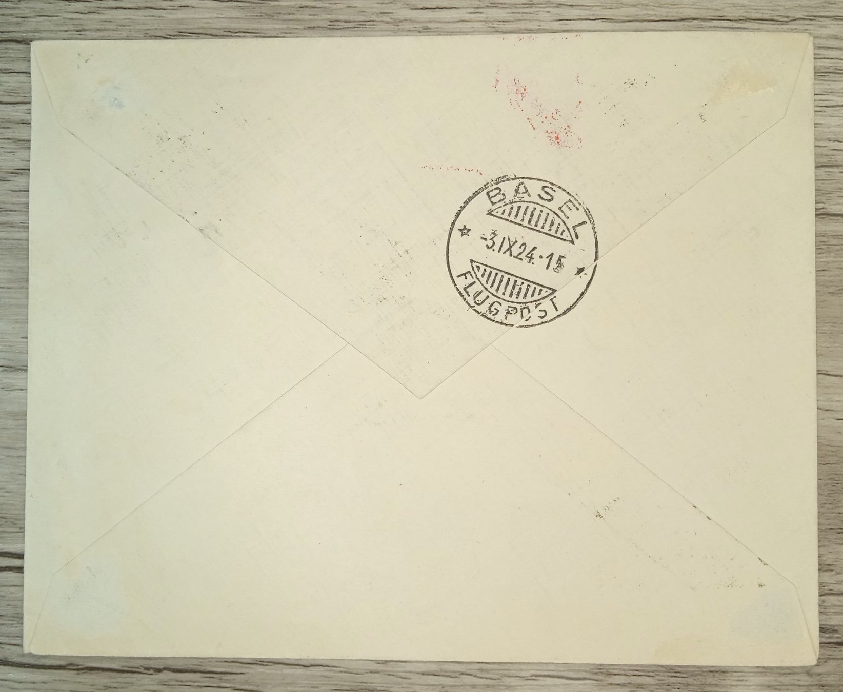 Alle Briefmarken: TR59 Enveloppe + Timbre Suisse 1924 – Gebraucht aus Cousset von Patrick_Collections 1
