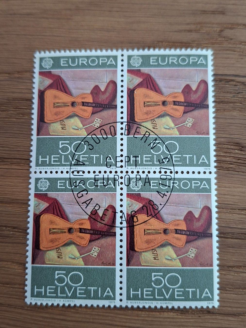 Tutti i francobolli: 4er Blocks: 1975 Europamarken – Nuovo (secondo la descrizione) da Hinterkappelen venduto da 1399 3