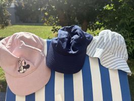 3 Sommerkappen / Hut Grösse 92/2T/2 Jahre