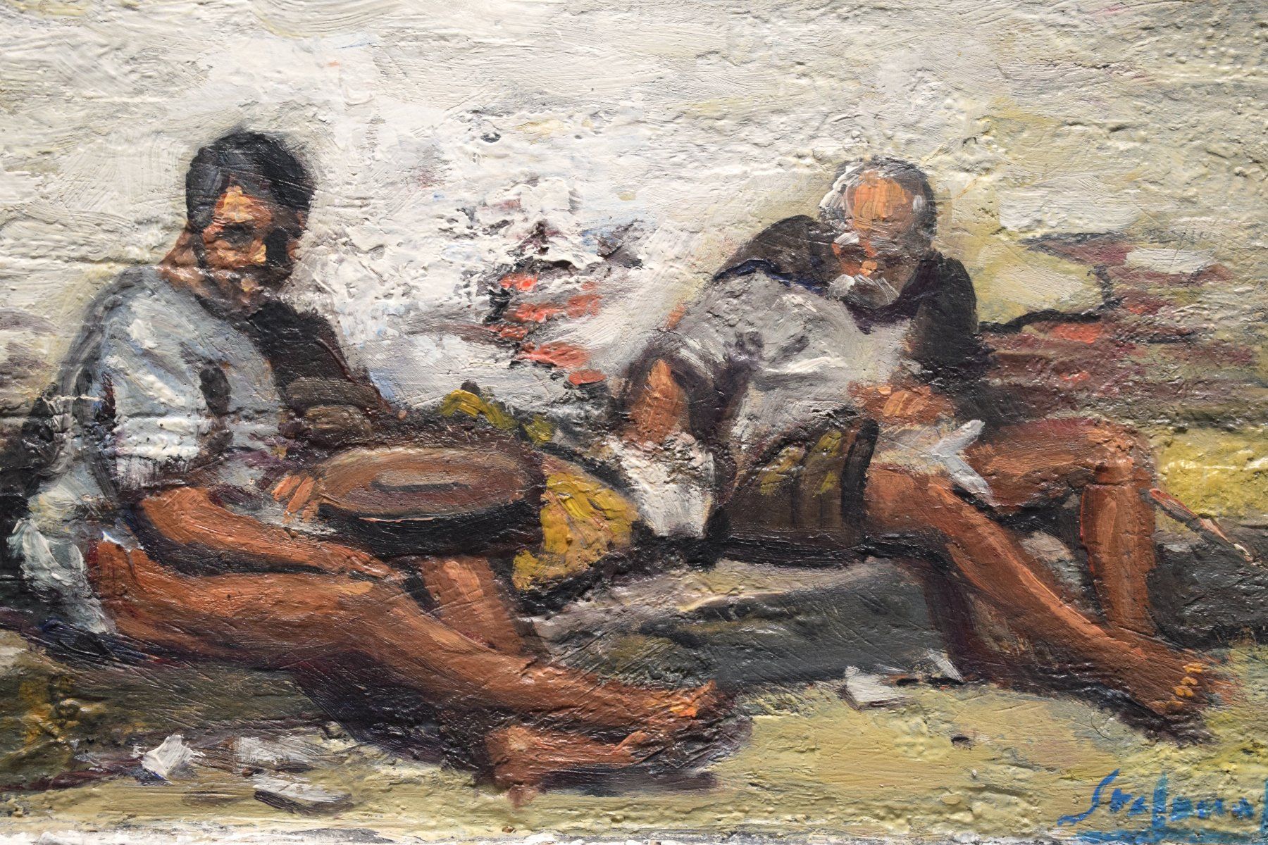 Dipinti: Dimitri Stefanoff Demetrio Ölgemälde Öl expressiv – Usato da Zürich venduto da Kunstvoll 3