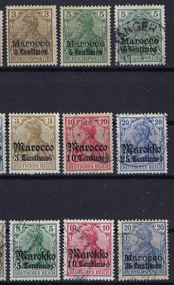 Tous les timbres: Deutsches Reich 1906 Post in Marokko – D'occasion à Hitzkirch par walti1959 2