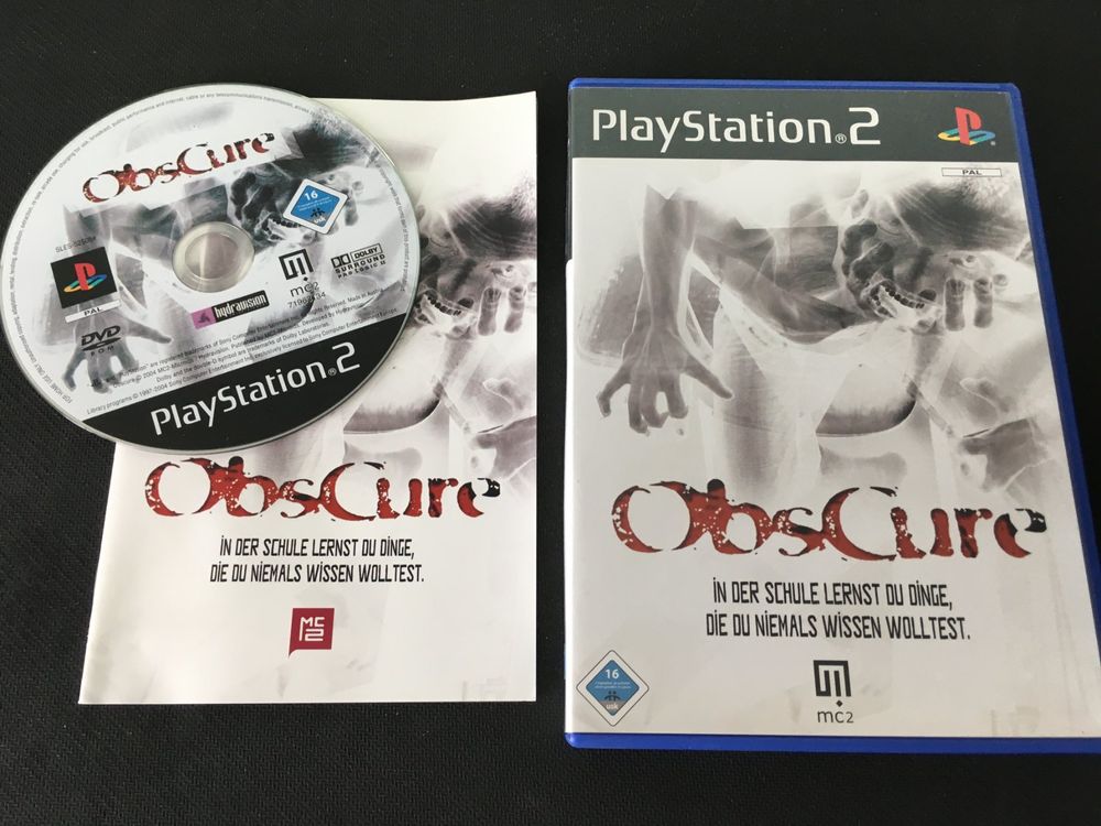Jeu Obscure PS2 - Version PAL Française, Complet Avec Manuel Et Testé, Bon état