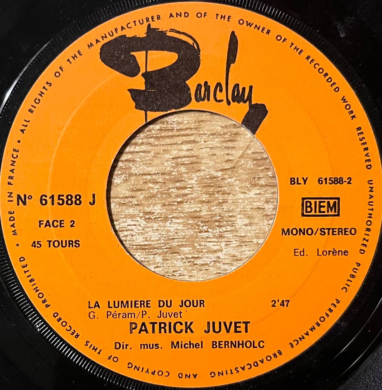Dischi in vinile: PATRICK JUVET - LA MUSICA – Usato da Bussigny venduto da vinyl-pas-cher 3