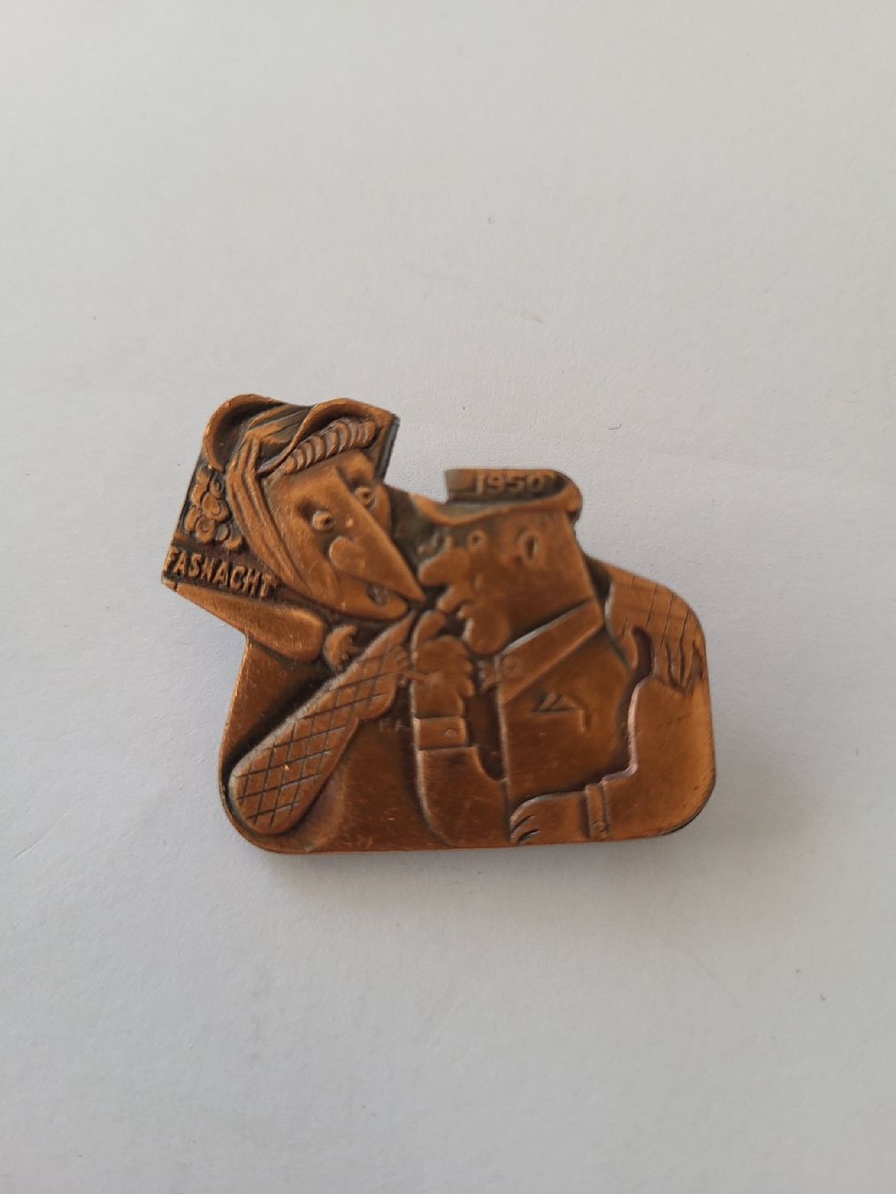 Basler Placchette & Badge: Kupferblagette 1950 – Usato da Therwil venduto da Hexe13