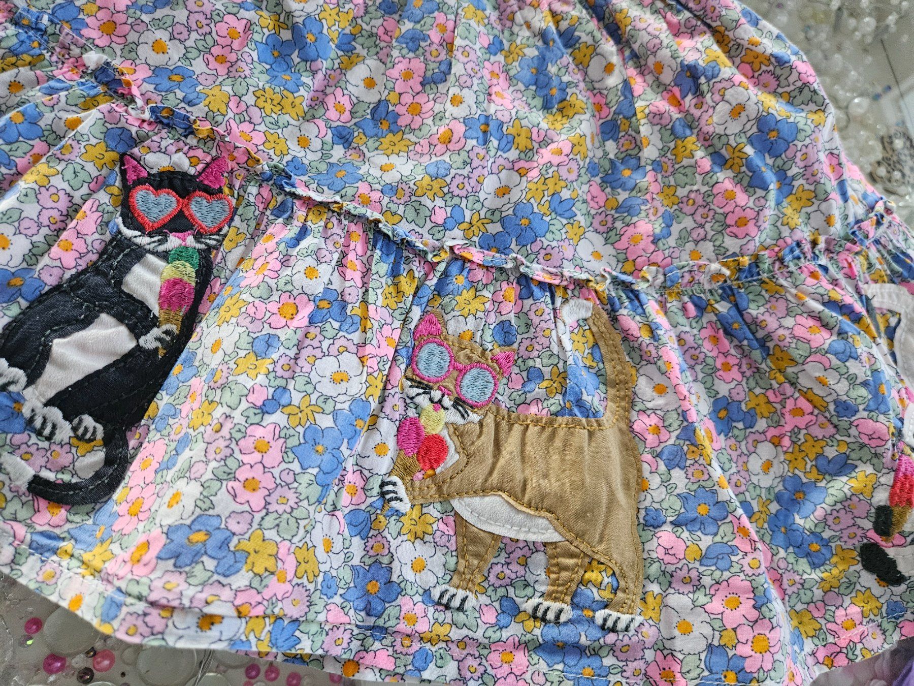 Mini Boden Robes et jupes: Mini Boden Rock Blumenmuster mit Katzen – D'occasion à Unterägeri par Sleepbear 1