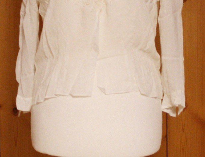 Camicette: Bluse mit Spitze weiss Gr. L – Usato da Flüelen venduto da Diversicum-Vintage 2