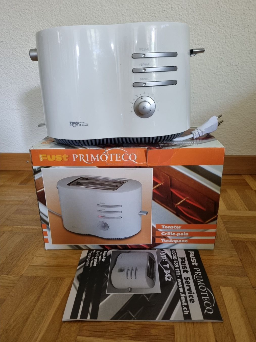 Primotecq Küchengeräte: FUST PRIMOTECQ TOASTER – Gebraucht aus Hergiswil b. Willisau von