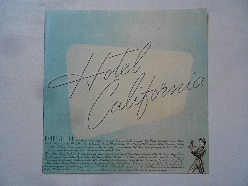 Dischi in vinile: EAGLES  -  HOTEL CALIFORNIA – Usato da Bex venduto da Giorgiob 4