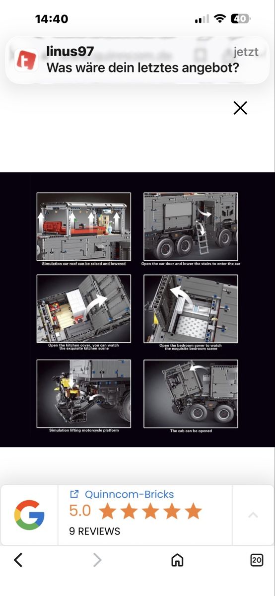 Technics Kit di costruzioni: TGL RV Off-Road 8x8 ab 69.- – Usato da Sennwald venduto da HARO-Import 3
