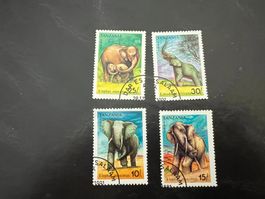 Tanzania 1991 Elefanten gest.  (A13)