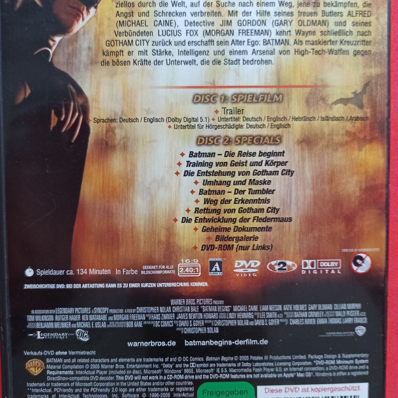 Alle DVDs: Batman Begins - Special Edition – Gebraucht aus Dübendorf von kb86_MOVIE 2