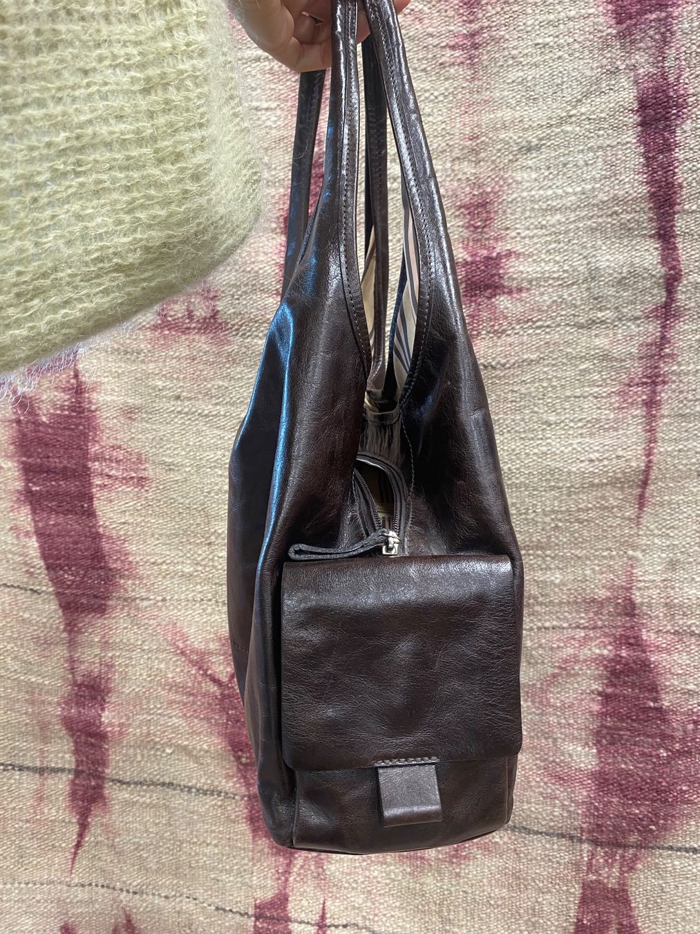 Coccinelle Borse da donna: Dunkelbraune Coccinelle Ledertasche – Usato da Steffisburg venduto da kla_65qs 3