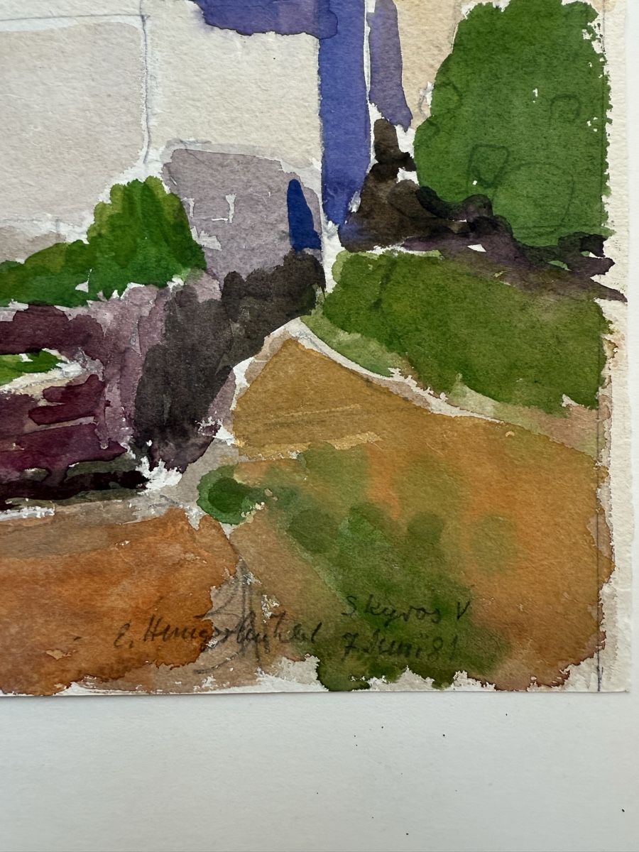 Dipinti: Aquarell Gemälde Emil Hungerbühler – Usato da Chur venduto da CJ340 2