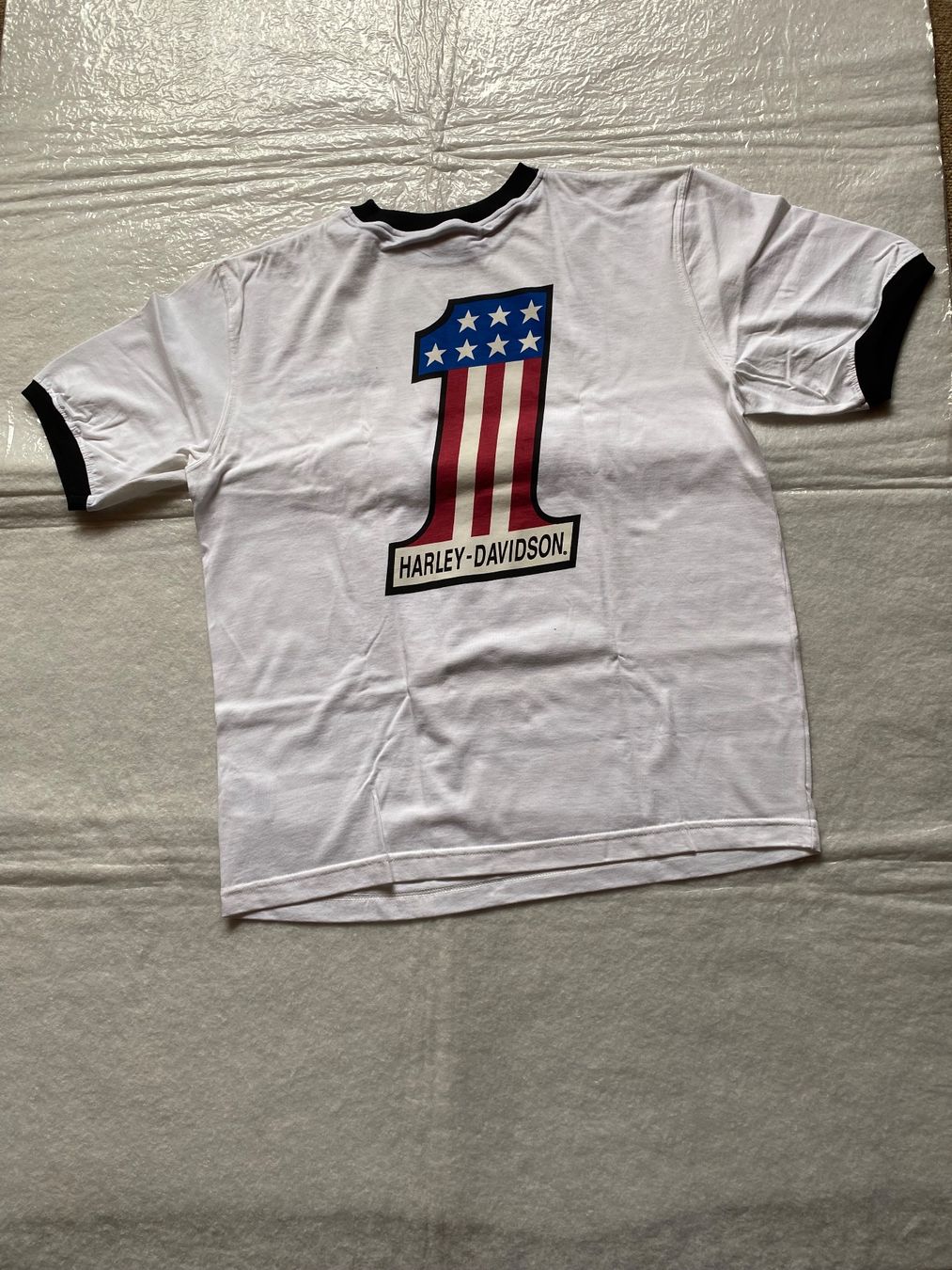 T-shirt: Harley-Davidson T-Shirt,  Weiss, Grösse L oder XL – Nuovo (secondo la descrizione) da Berg TG venduto da Electrolux23 1