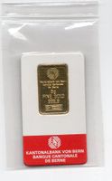 (1065) Goldbarren, 5 g, Kantonalbank, orig. verp.