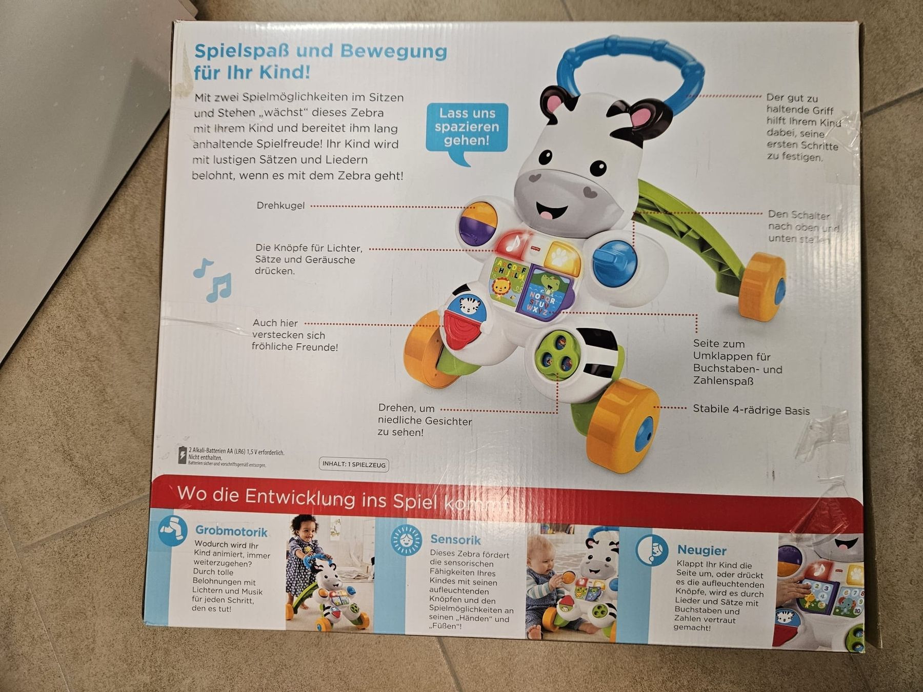 Fisher-Price Veicoli per bambini: Fisher Price Lauflernhilfe Zebra – Usato da Bergdietikon venduto da Silbermond7 1