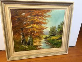 Oelgemälde auf Leinwand von W. Fehr