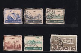 Timbres suisses poste aérienne 1941-1944
