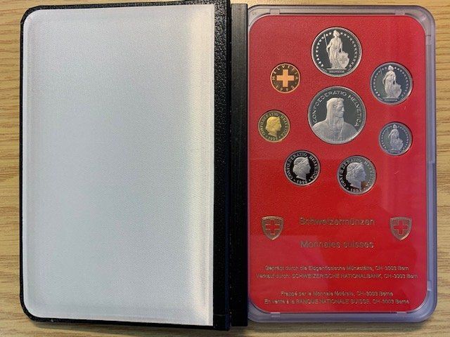 Tutti le monete: CH Münzsatz 1992 - polierte Platte / PP – Nuovo e nell'imballaggio originale da Gundetswil venduto da Egro01