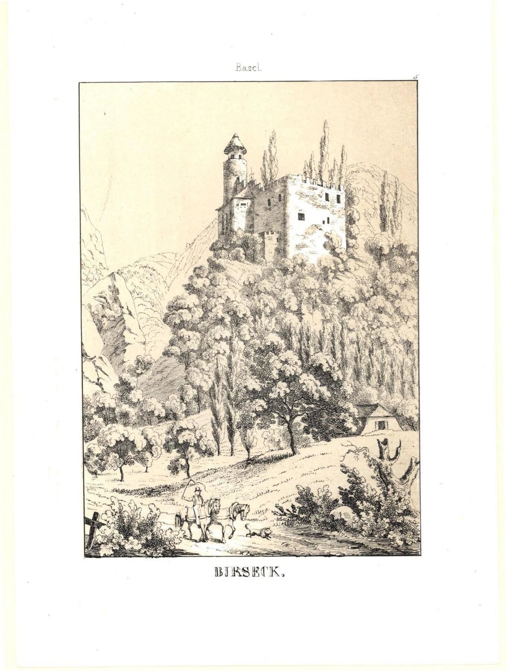 Incisioni: Birseck von Wagner 1840 – Usato da Rafz venduto da Helvet32