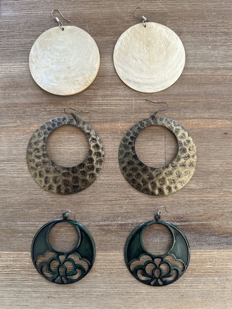 Orecchini pendenti & Orecchini a lobo: ModeSchmuck Ohrhänger - 3 Paar - gross – Usato da Gysenstein venduto da HerZliCHer501