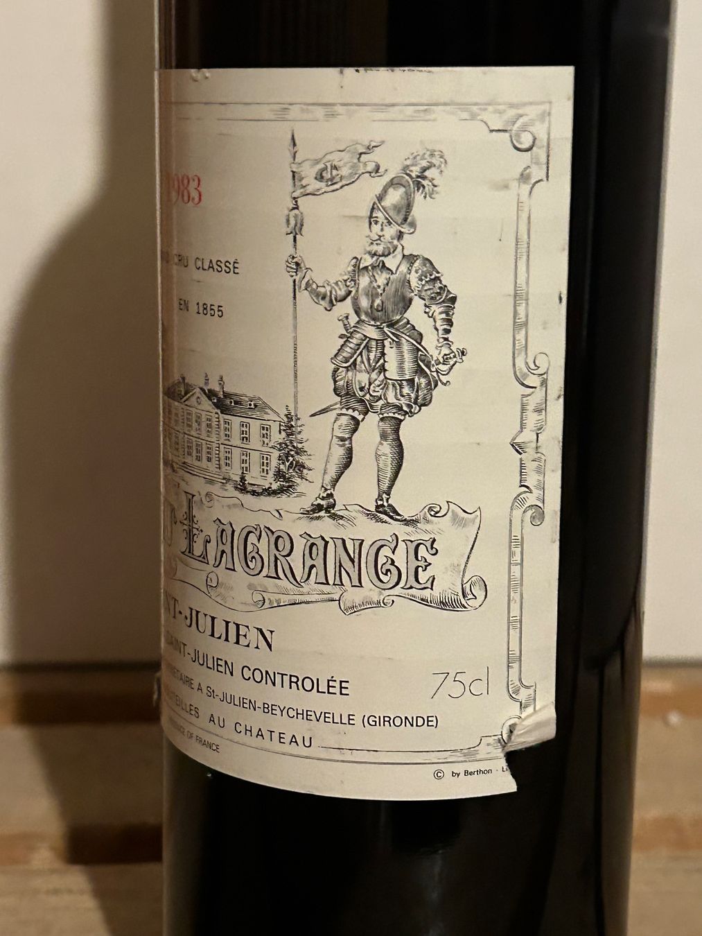 Vino: SUPERBE Château Lagrange 1983 Saint-Julien – Nuovo (secondo la descrizione) da Roche VD venduto da avediscipule 3