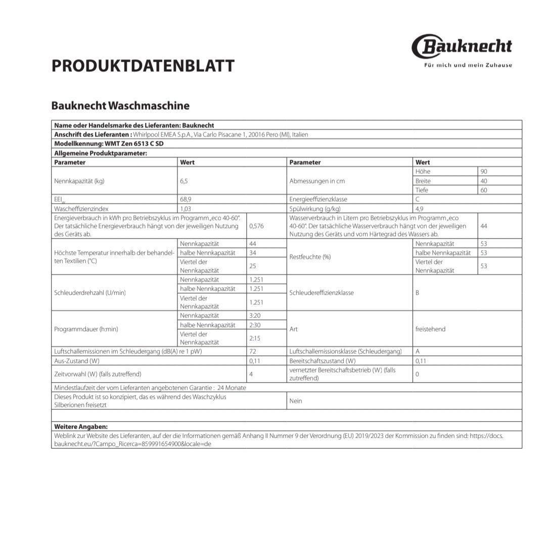 Bauknecht Lavatrici: Bauknecht Waschmaschine – Usato da Dübendorf venduto da gabri_pet 6