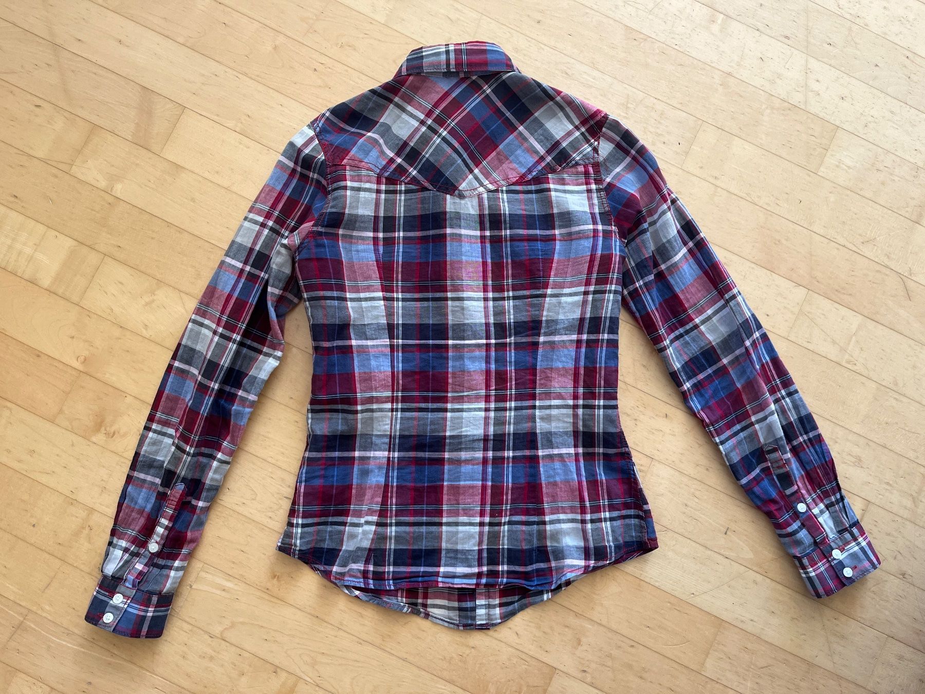 H&M Camicette: H&M Hemdbluse kariert, Grösse 34 – Usato da Wetzikon ZH venduto da jusc710 2