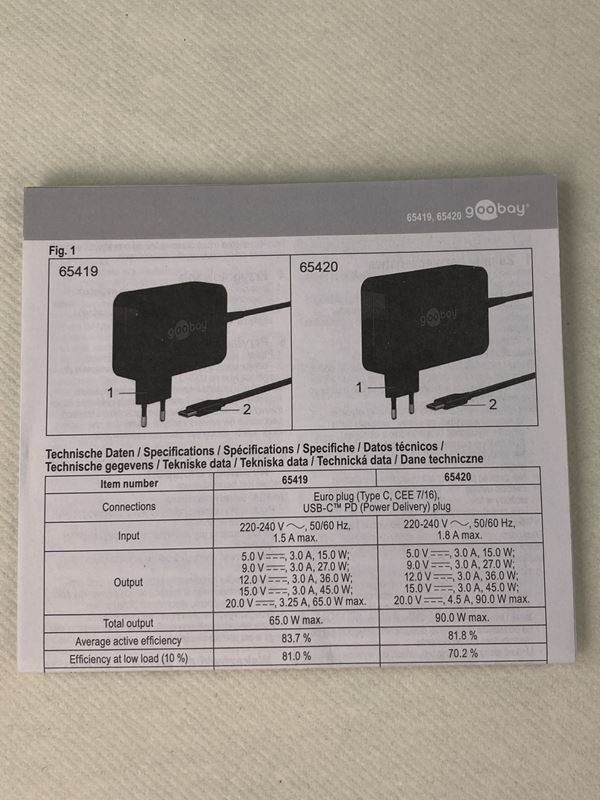 Caricabatterie: GOOBAY | Schnelladekabel | USB-C – Nuovo (secondo la descrizione) da Wittenbach venduto da Restwert_St-Gallen 3