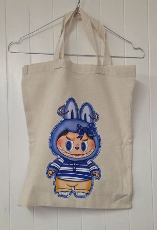 Tote bag applique labubu NEUF