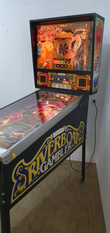 Flipperkasten Riverboat Gambler Williams Flipper (Gebraucht) in ...