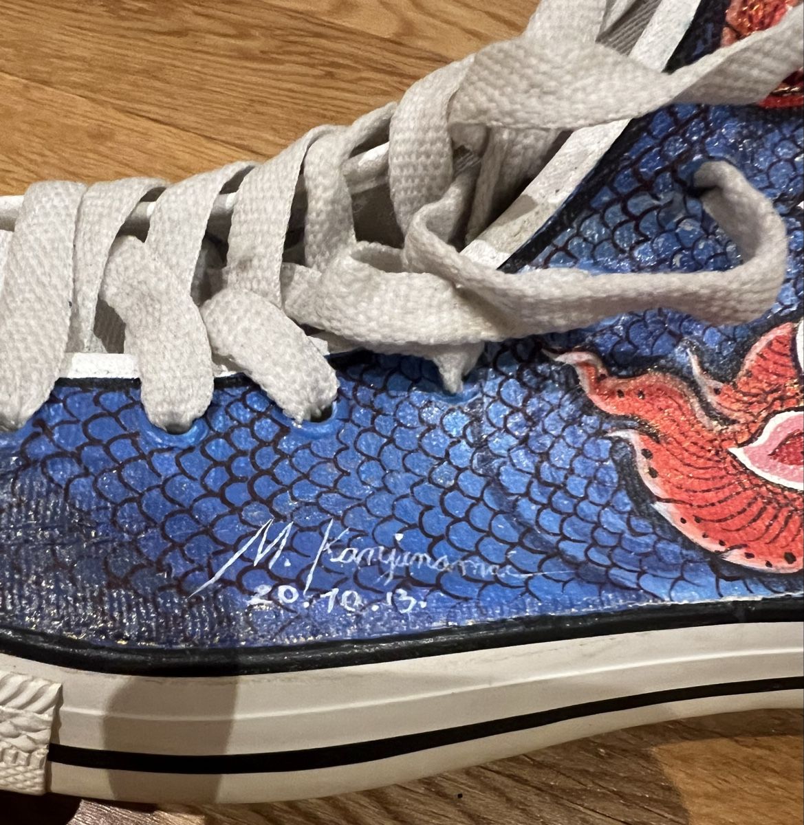Scarpe da uomo: Handbemalte Sneakers im Converse Stil – Nuovo e nell'imballaggio originale da Zürich venduto da JJMM 2