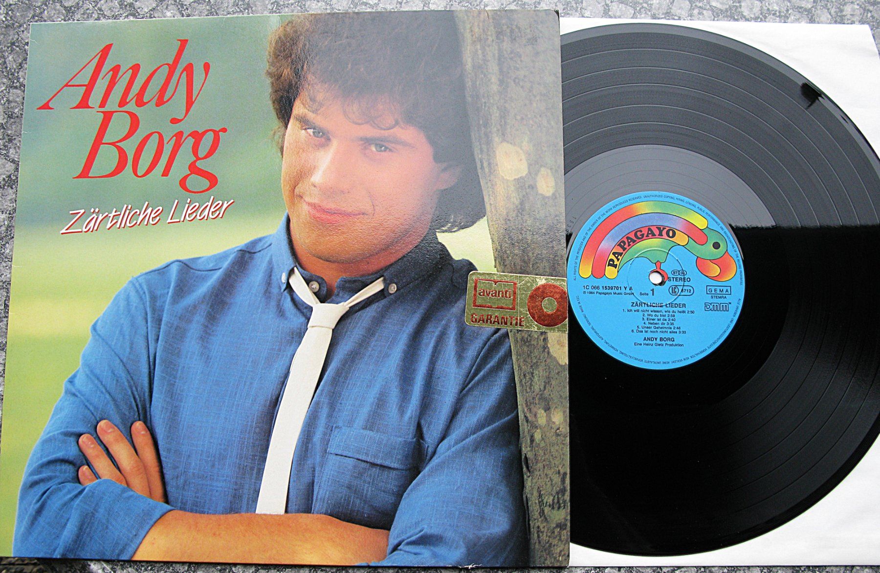 Dischi in vinile: ANDY BORG "Zärtliche Lieder" LP in NEAR MINT – Usato da Monthey venduto da Pingmub