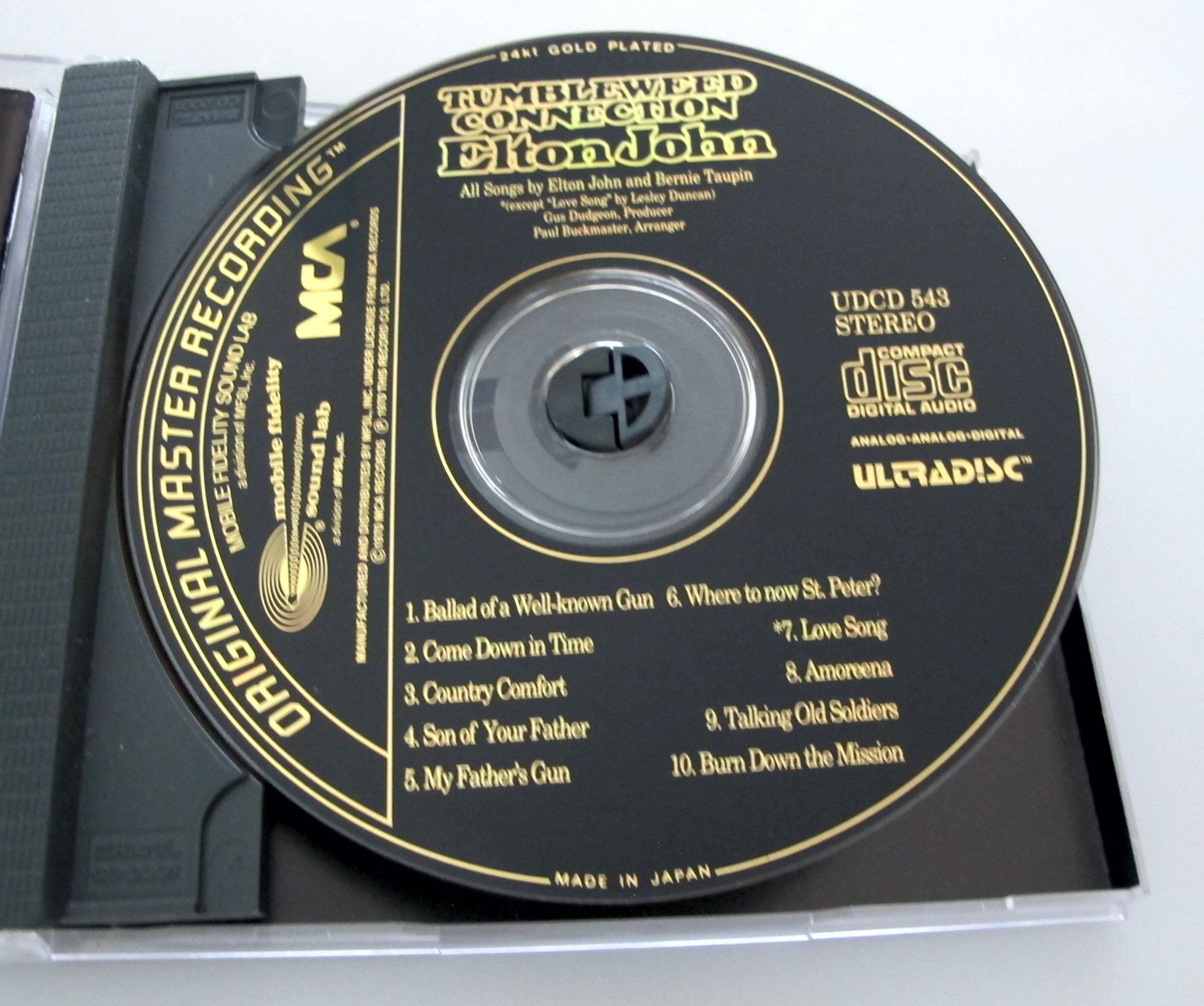 CDs: ELTON JOHN Tumbleweed Connection MFSL Master Recording – Gebraucht aus Reinach AG von Yaris6 2