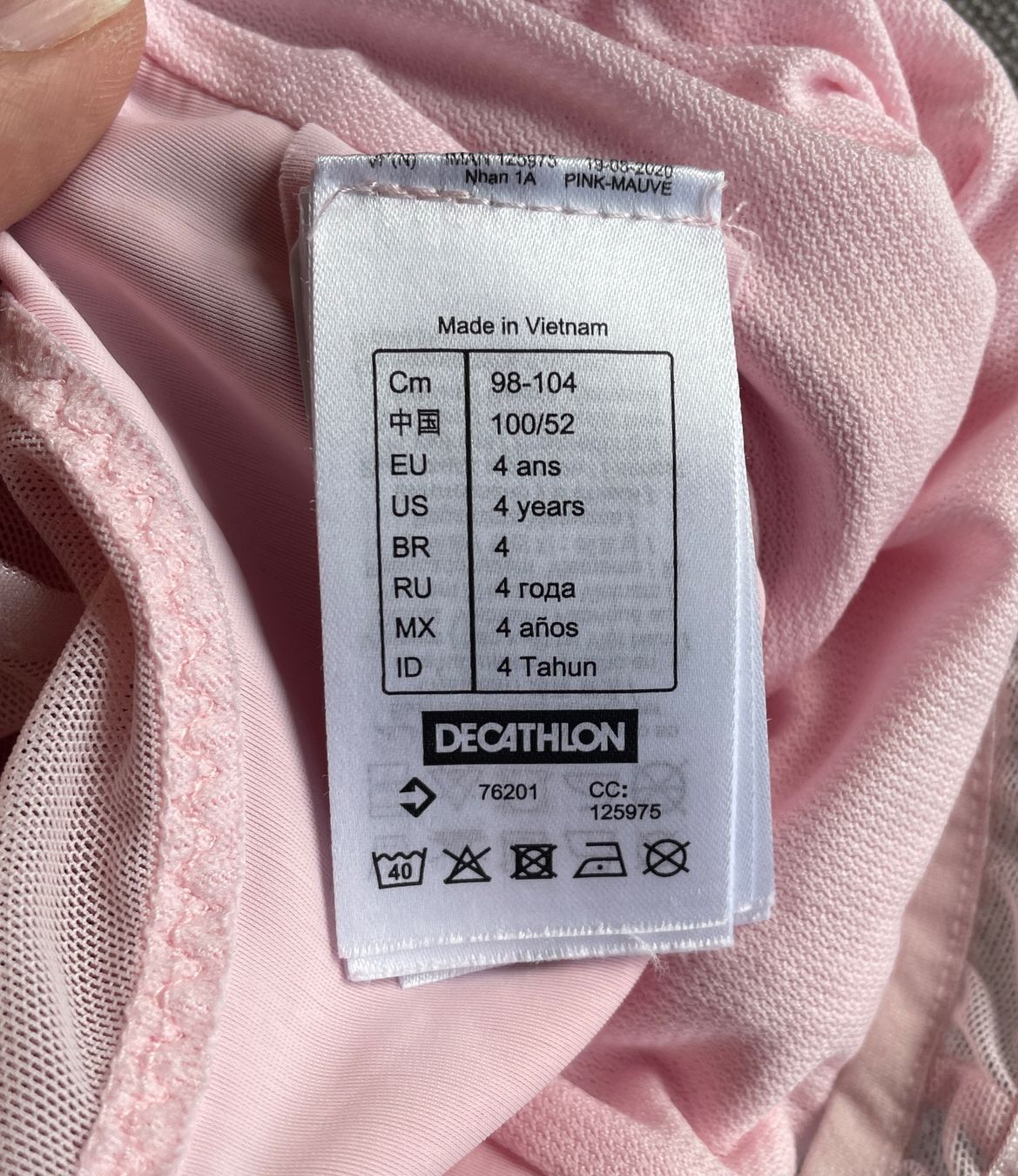 Decathlon Costumi da bagno & Bikini: Badekleid/ Badeanzug rosa, Grösse 98-104 – Usato da Gümligen venduto da soleil149 2